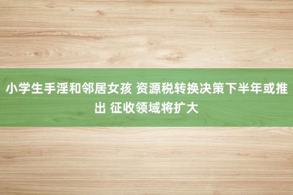 小学生手淫和邻居女孩 资源税转换决策下半年或推出 征收领域将扩大