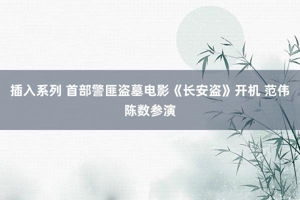 插入系列 首部警匪盗墓电影《长安盗》开机 范伟陈数参演