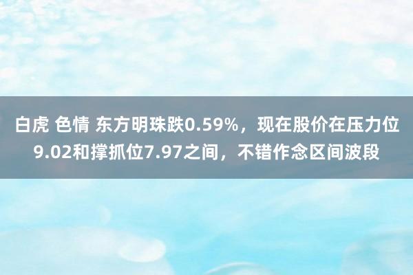 白虎 色情 东方明珠跌0.59%，现在股价在压力位9.02和撑抓位7.97之间，不错作念区间波段