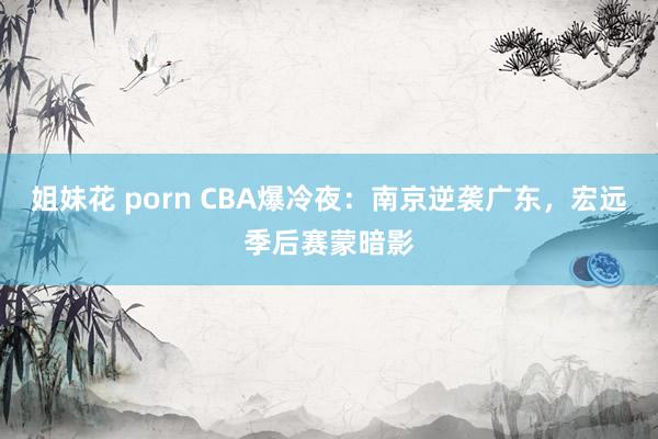 姐妹花 porn CBA爆冷夜：南京逆袭广东，宏远季后赛蒙暗影
